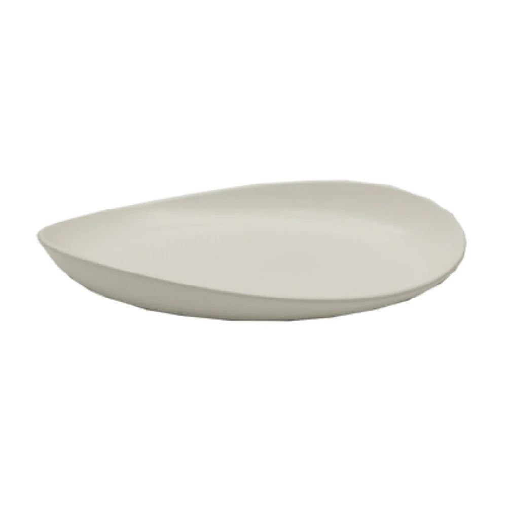 GET Enterprises OP-1580-AW 15 Inch Oval Platter Break Resistant Melamine White