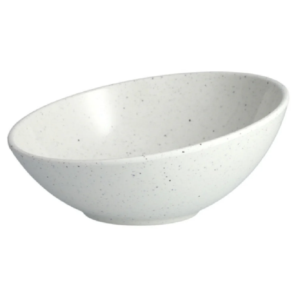 Fortessa DV.MD.AA5547WS 8.5 Inch Diameter Camp Tilt Bowl 24 Oz Melamine White