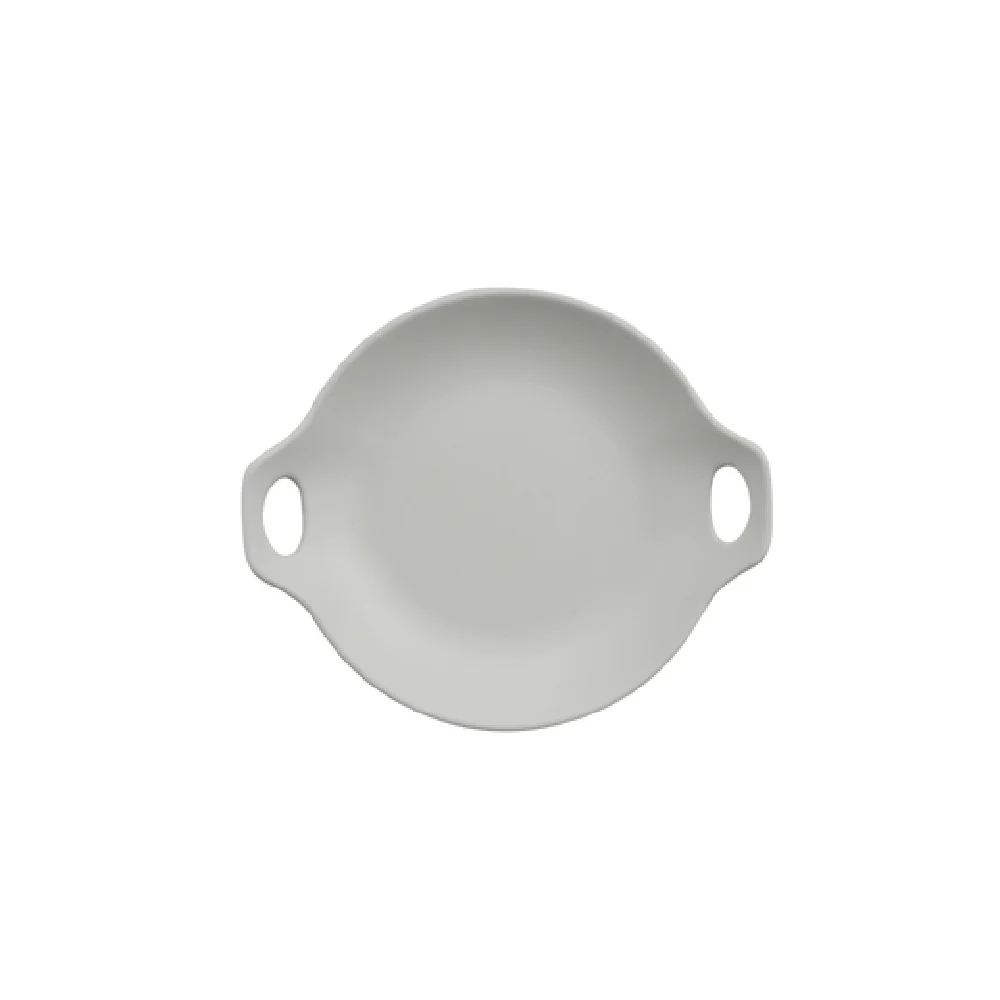GET Enterprises 20580-TOH 9.06 Inch Melamine Savor Plate with Handles Touch of Honey