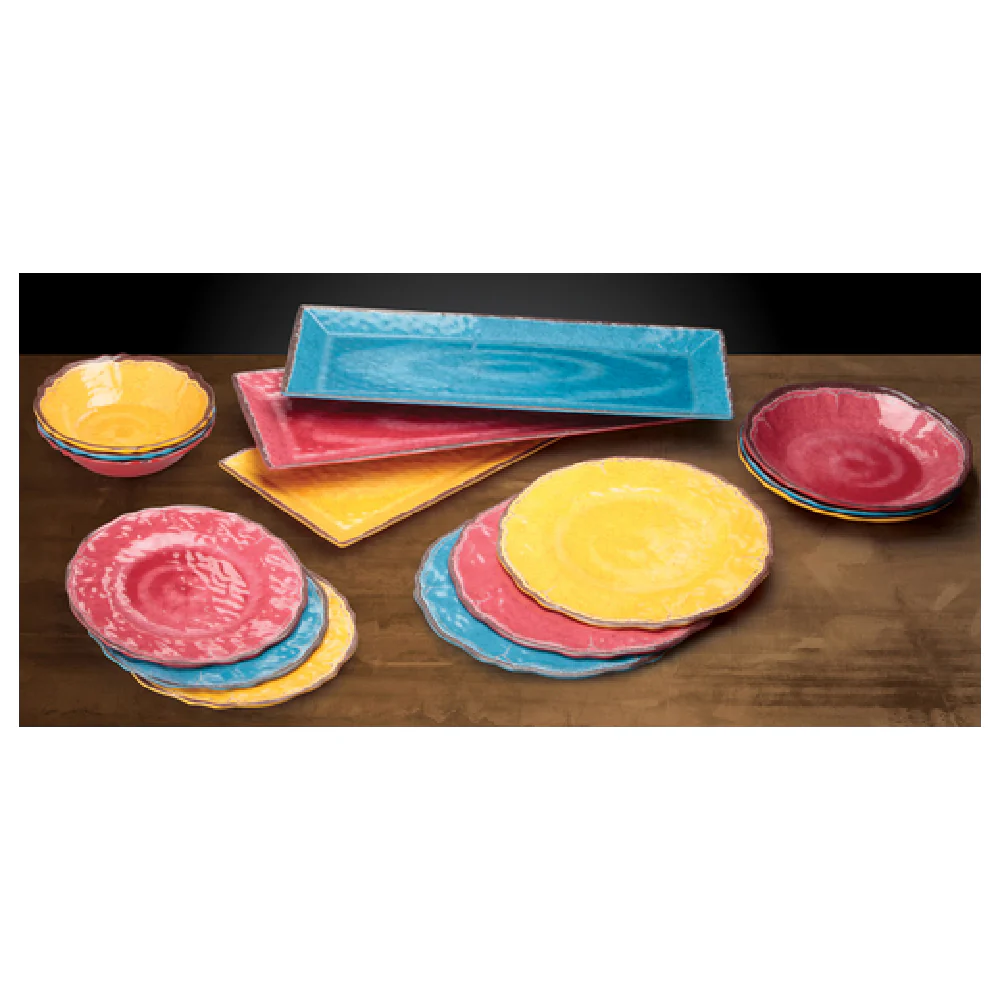 Winco WDM001-505 9-5/8 Inch Plate Deep Break-resistant Dishwasher Safe Melamine Red Winco WDM001-505 9-5/8 Inch Plate Deep Break-resistant Dishwasher Safe Melamine Red