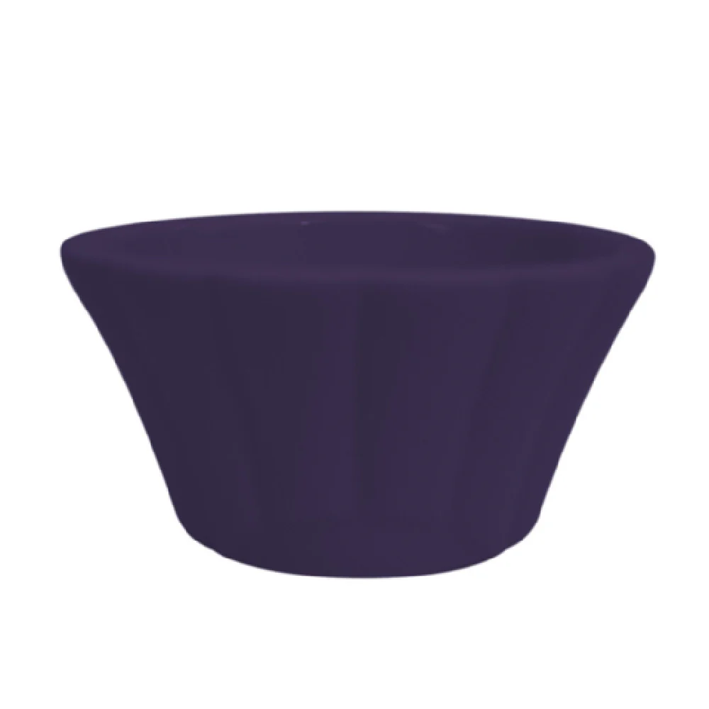 CAC China RMK-F3-BLU 3 Oz Blue Ramekin Floral Ceramic Oven Microwave Safe CAC China RMK-F3-BLU 3 Oz Blue Ramekin Floral Ceramic Oven Microwave Safe