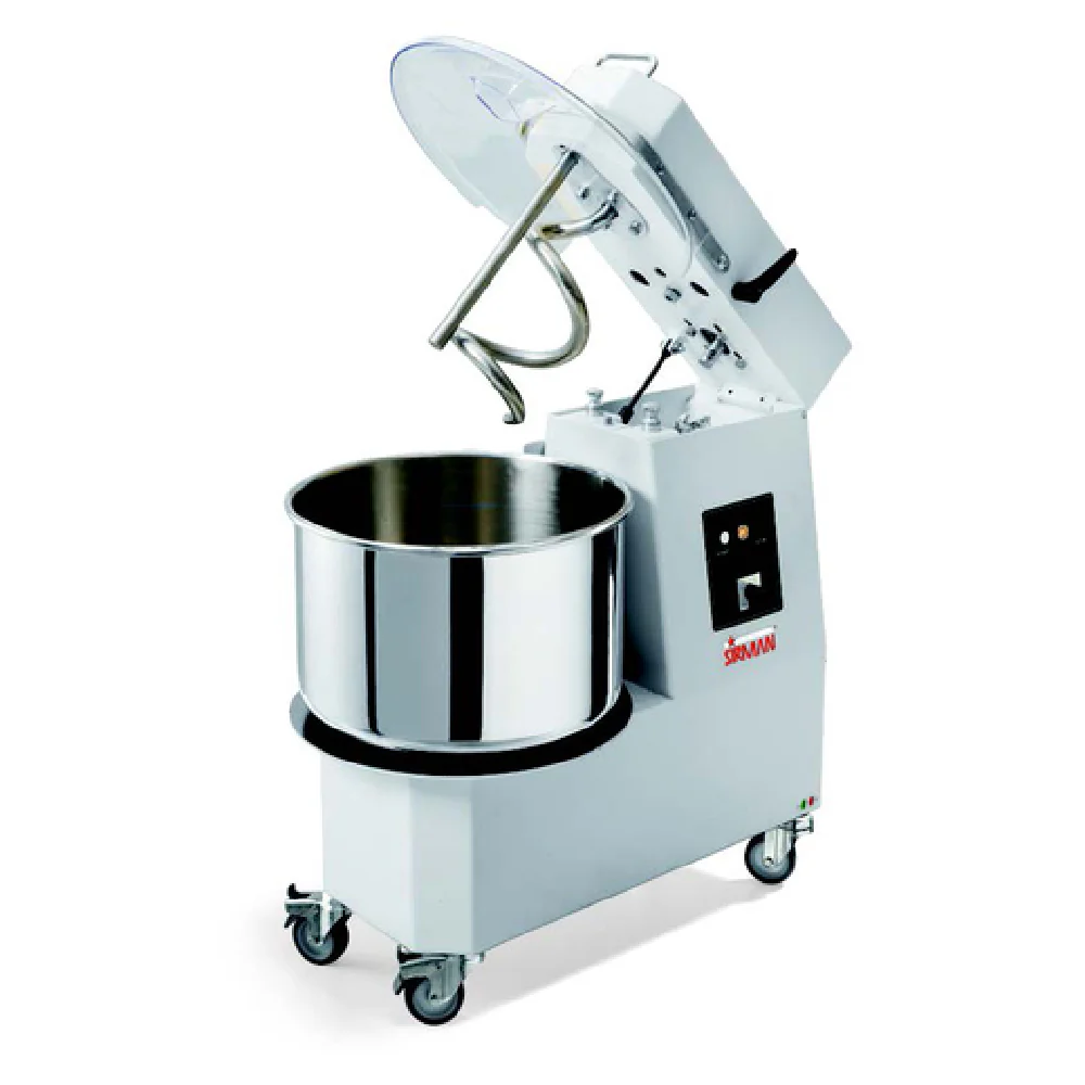 Sirman 40875756 HERCULES 50 TA Spiral Dough Mixer 55 Qt. Removable Stainless Steel Bowl Sirman 40875756 HERCULES 50 TA Spiral Dough Mixer 55 Qt. Removable Stainless Steel Bowl