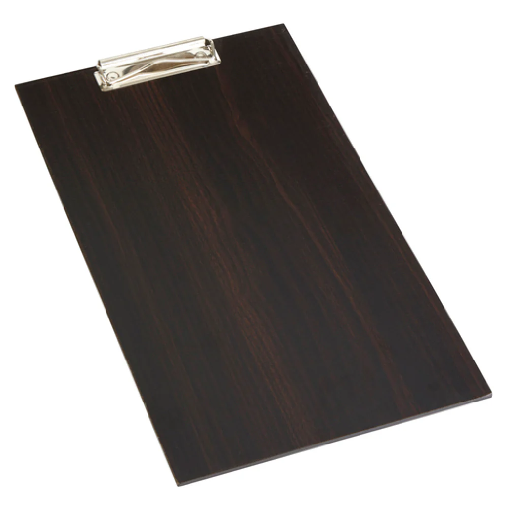 American Metalcraft CB15 9 Inch Menu Holder Wood Espresso Clipboard Hand Wash Only
