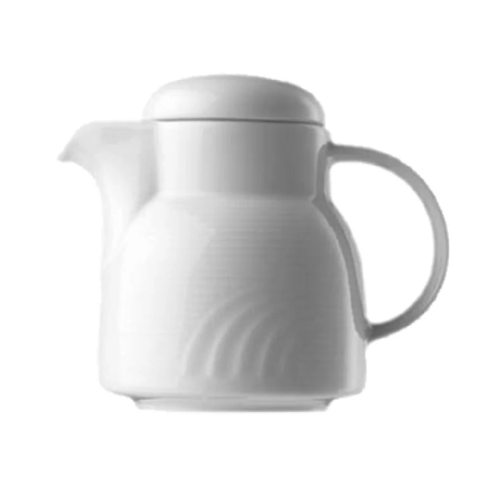 BauscherHepp 254130 10.14 Oz Coffee Pot with Lid Porcelain 5-1/4 Inch x 4-1/3 Inch