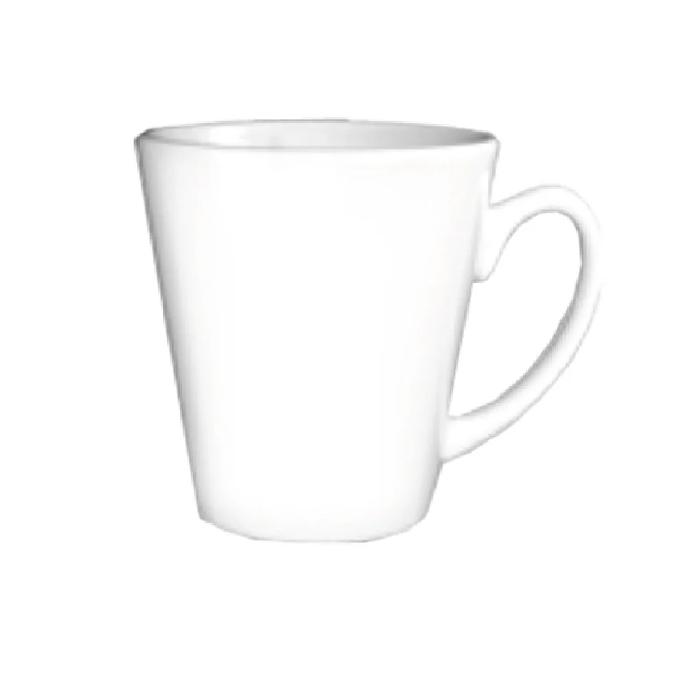 International Tableware 839P 12 Oz Funnel Cup Round with Handle Ceramic Lead Free