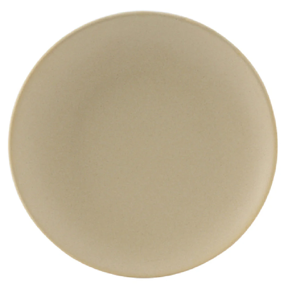 Tuxton VYA-064 6-1/2 Inch Round Coupe Plate Lead-Free Porcelain Matte Beige Tuxton VYA-064 6-1/2 Inch Round Coupe Plate Lead-Free Porcelain Matte Beige