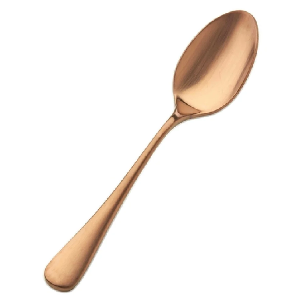 Bon Chef S4103RGM 8 Inch Dessert Spoon Rose Gold Matte Stainless Steel Bon Chef S4103RGM 8 Inch Dessert Spoon Rose Gold Matte Stainless Steel