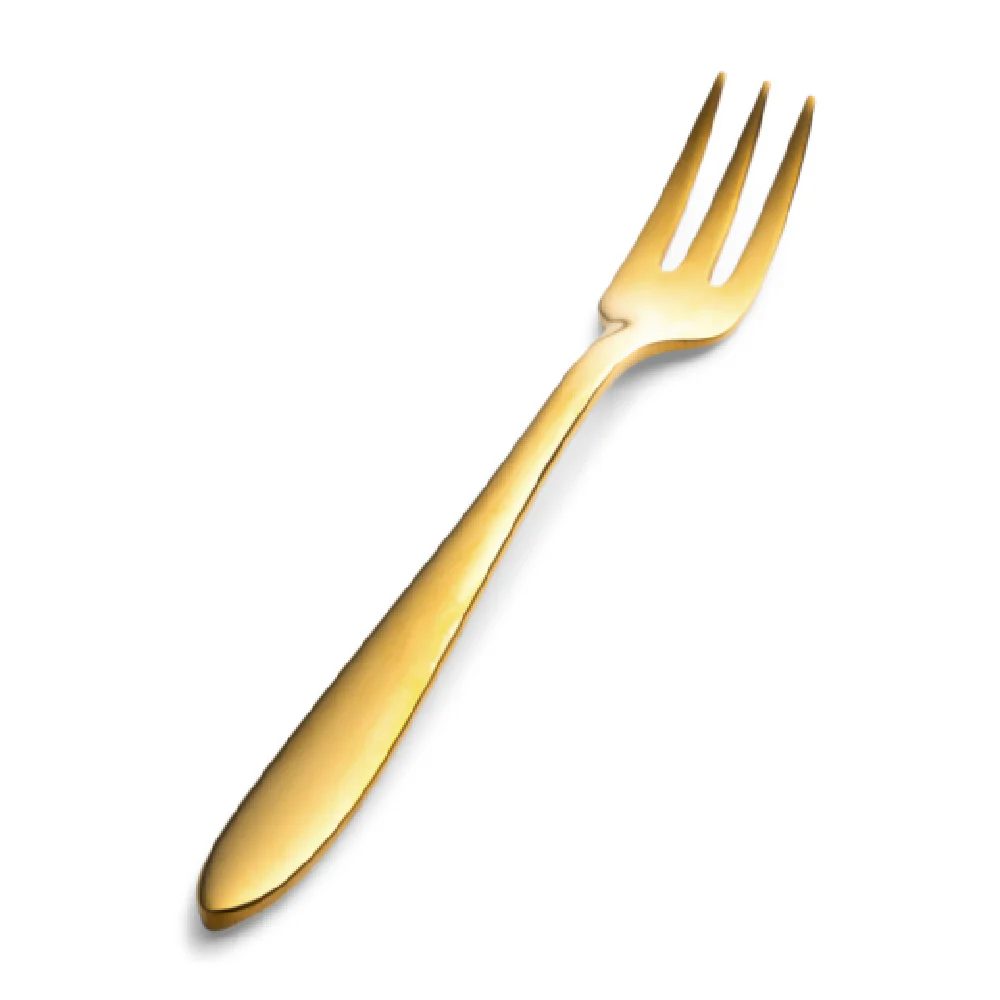 Bon Chef S4408G 5.31 Inch Gold Mirror Finish Oyster Cocktail Fork 18/10 Stainless Steel Bon Chef S4408G 5.31 Inch Gold Mirror Finish Oyster Cocktail Fork 18/10 Stainless Steel
