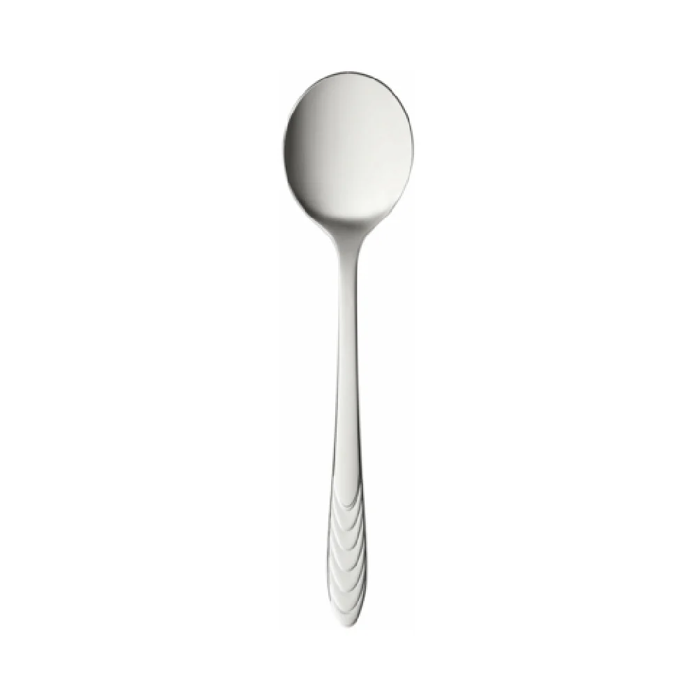 Libbey 950 016 6-2/9 Inch Heavy Weight Bouillon Spoon 18/10 Stainless Steel High Mirror Finish