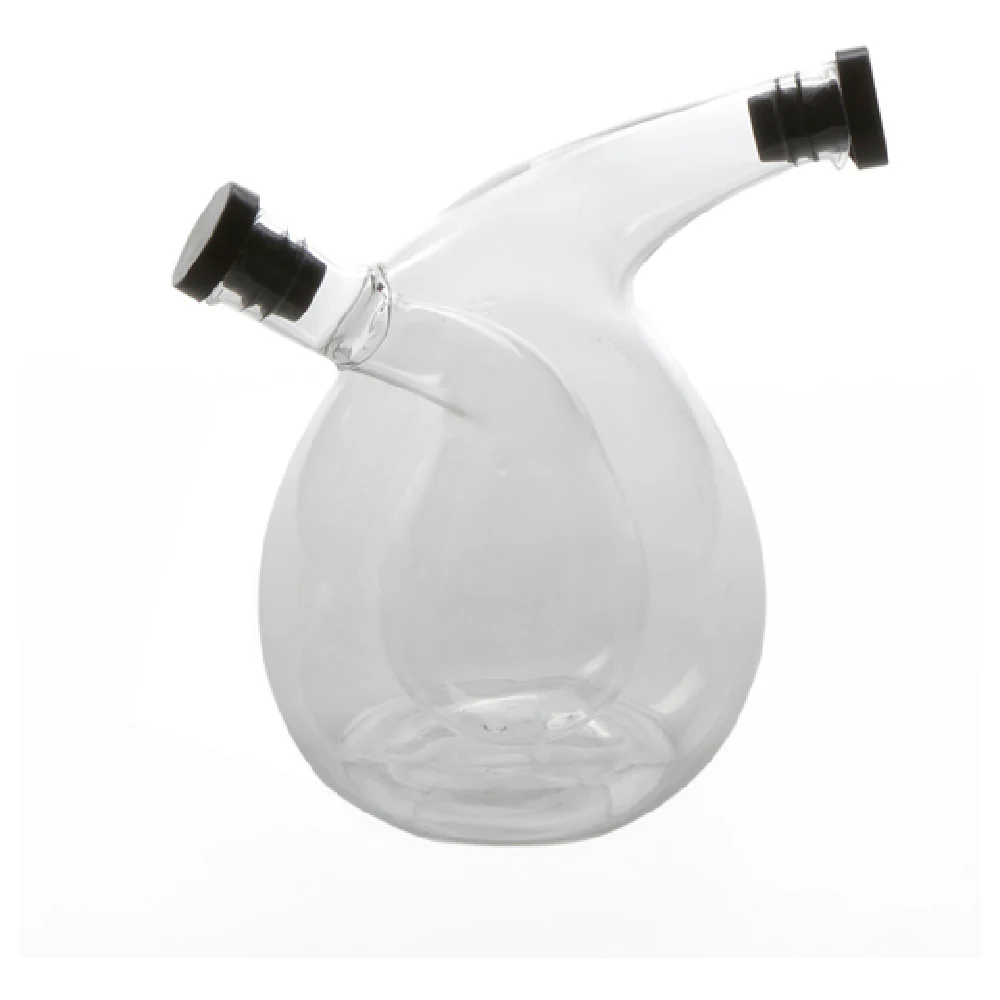 American Metalcraft OVJ2 3 Oz Oil and Vinegar Cruet Bottle Clear Glass with Black Lids American Metalcraft OVJ2 3 Oz Oil and Vinegar Cruet Bottle Clear Glass with Black Lids