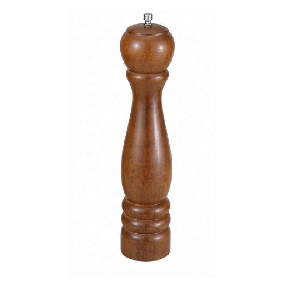 Winco WPM-12 Pepper Mill 12 Inch Zinc Alloy Grinder Rubberwood Manual