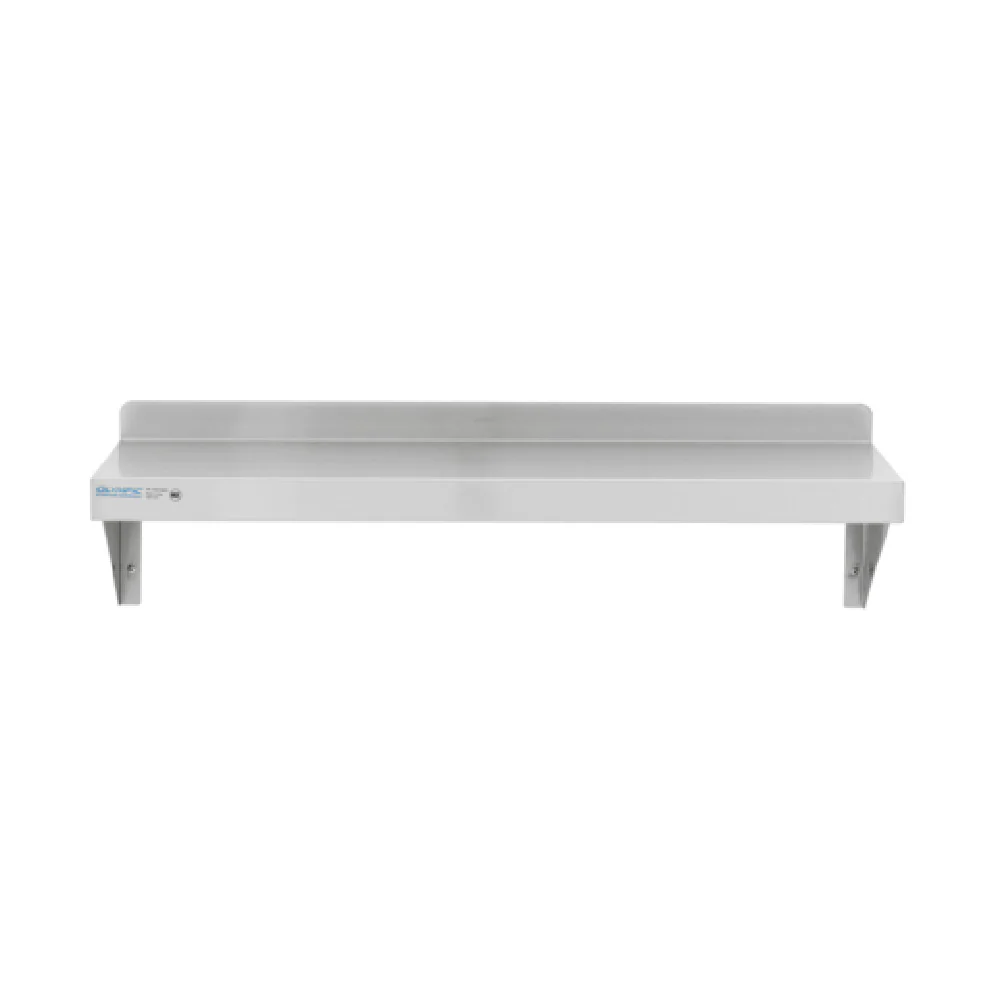 Olympic JWS1236SS 36 Inch 300 lb Load Capacity Fabricated Wall Shelf Stainless Steel Olympic JWS1236SS 36 Inch 300 lb Load Capacity Fabricated Wall Shelf Stainless Steel