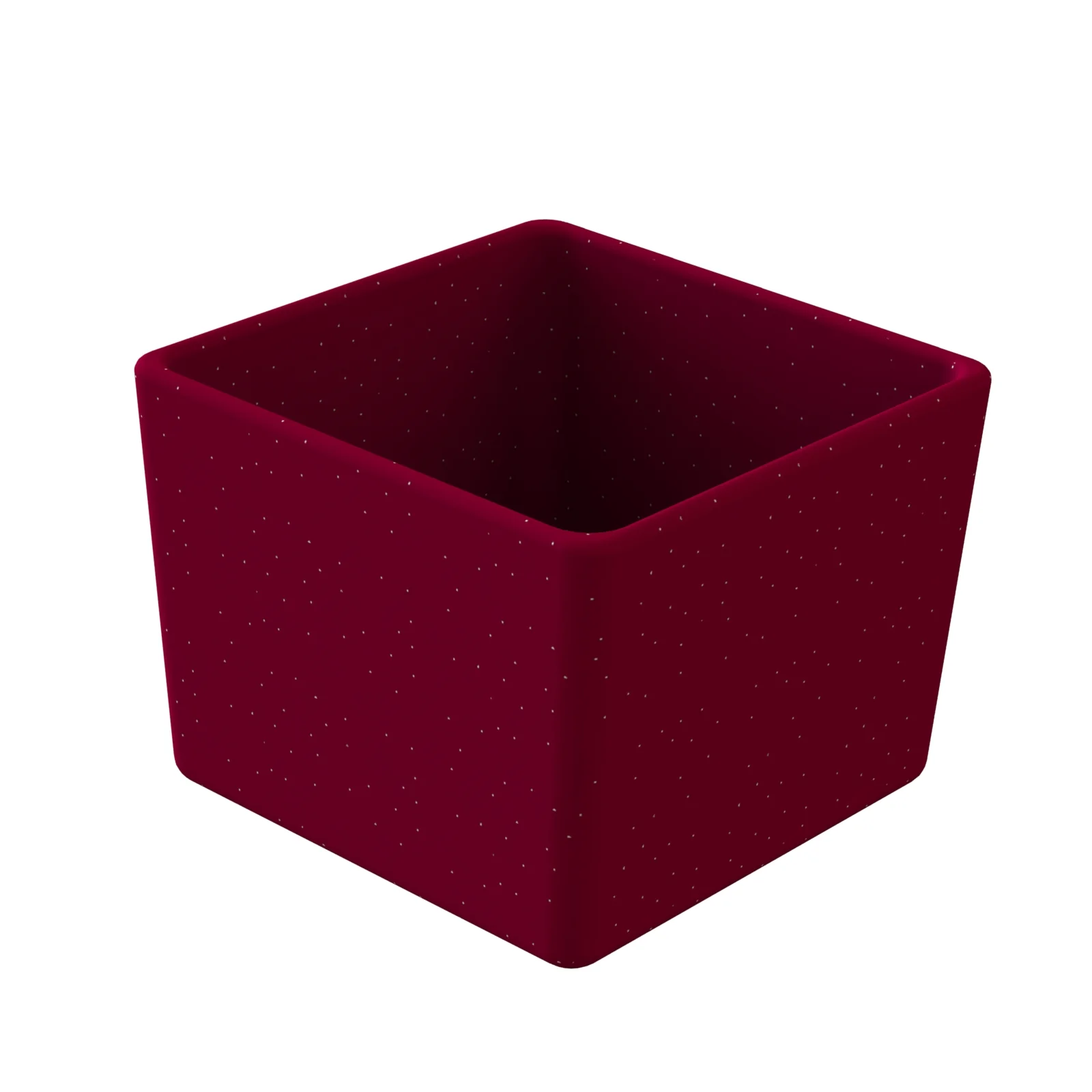 Tablecraft CW5016MRS 1-1/2 Quart Bowl Cold Holding Aluminum Maroon Speckle