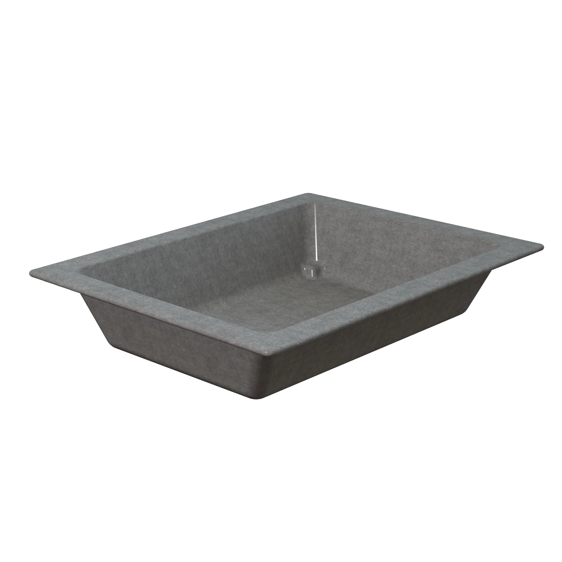 Tablecraft CW4052GR 12-7/8 Inch Half Size Cold Holding Food Pan Durable Aluminum Granite Finish