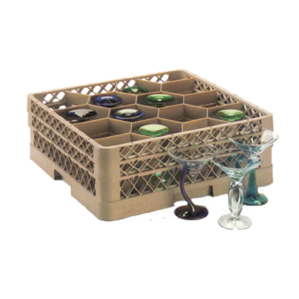 Vollrath TR18JJ-02 19-3/4 Inch Full Size Glass Rack to Hold 12 Glasses Co-Polymer