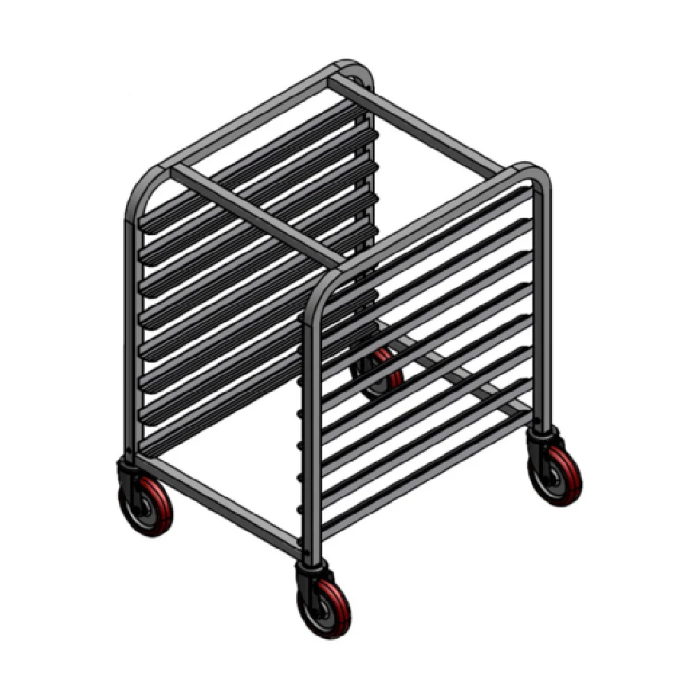 Winholt AL-1808-H-32H 36 Inch Aluminum Pan Rack Half-height for (8) 18 Inch x 26 Inch Trays Winholt AL-1808-H-32H 36 Inch Aluminum Pan Rack Half-height for (8) 18 Inch x 26 Inch Trays