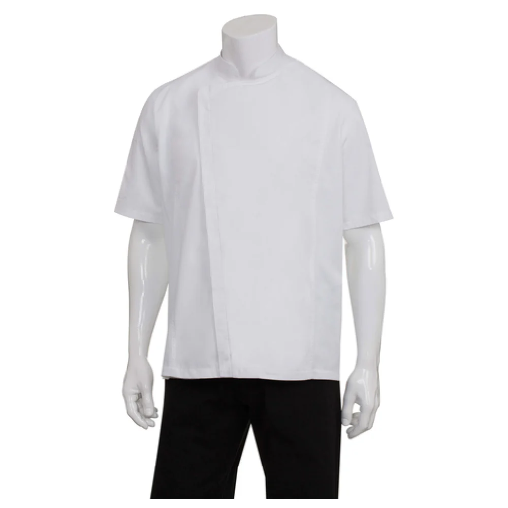 Chef Works BCSZ009WHTS Small Springfield Chef Coat Cool Vent Short Sleeve White Chef Works BCSZ009WHTS Small Springfield Chef Coat Cool Vent Short Sleeve White