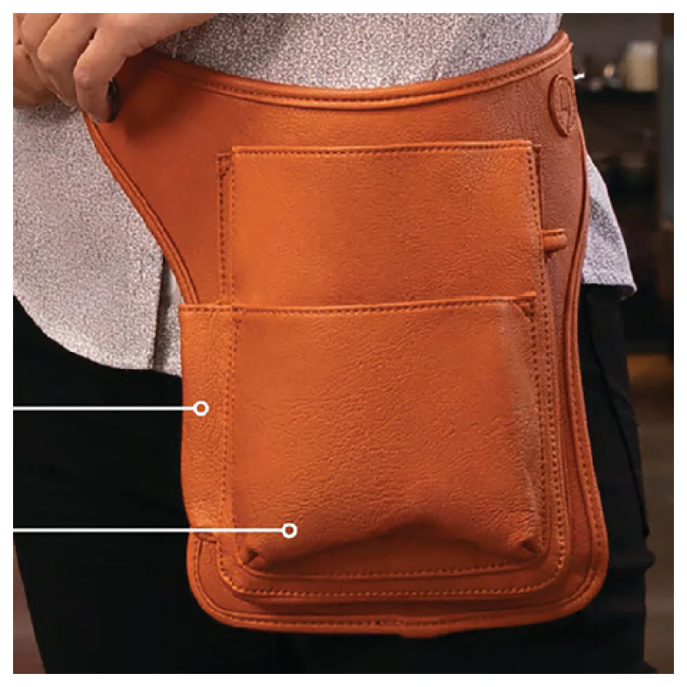 Chef Works XNN03-CML-0 10-1/2 Inch Waist Apron with 3 Pockets Camel Polyester Chef Works XNN03-CML-0 10-1/2 Inch Waist Apron with 3 Pockets Camel Polyester