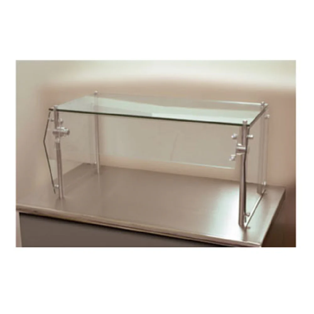 Advance Tabco GSG-15-144 144 Inch Sleek Shield Food Shield with Adjustable Front Glass
