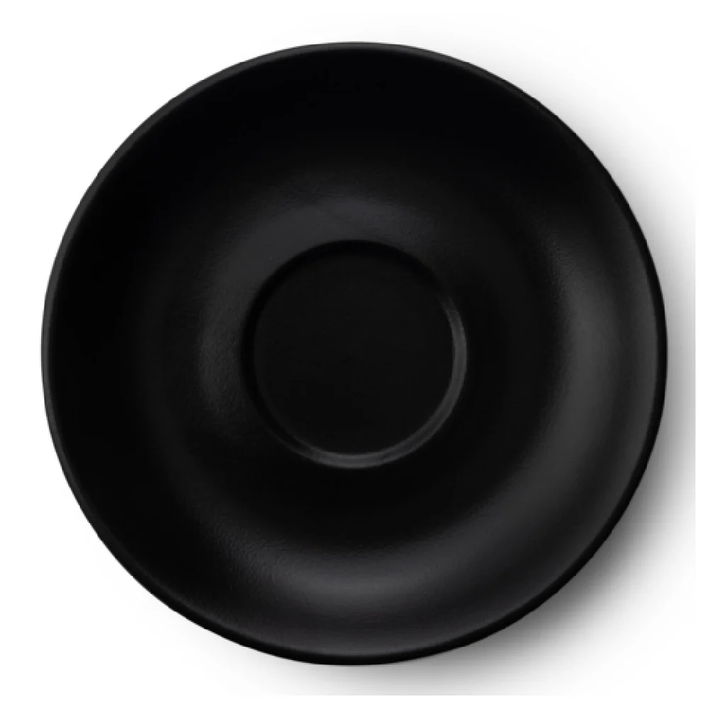 Bon Chef 2700054P 6 Inch Saucer Round for 2700053P Coffee Cup Alumina Midnight Matte Black Bon Chef 2700054P 6 Inch Saucer Round for 2700053P Coffee Cup Alumina Midnight Matte Black