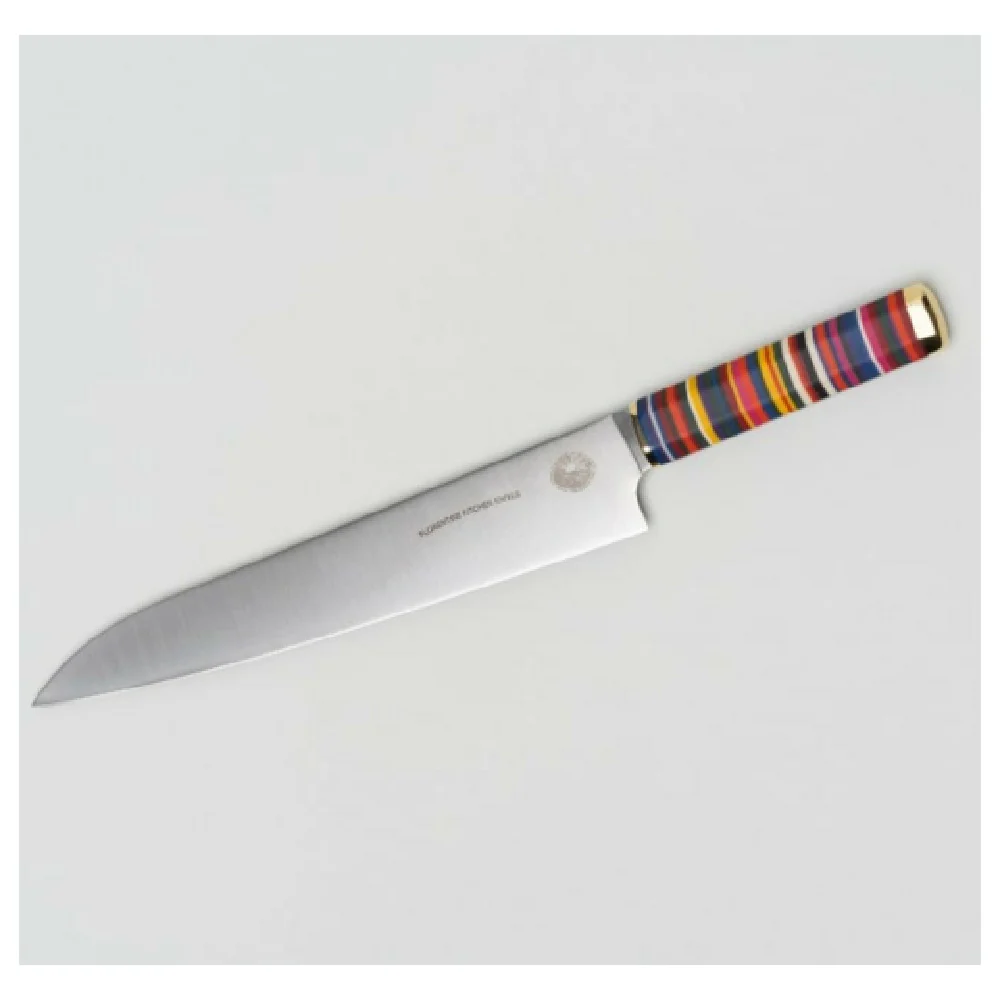 JB Prince Z453 10.63 Inch Blade 10.63 Inch Handle FKK Sujihiki Knife High Carbon Stainless Steel Brass Pommel And Bolster Handle