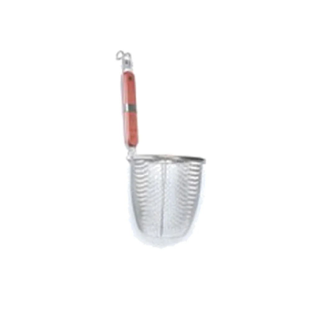 Town 42616 5-1/2 Inch Diameter Noodle Skimmer with Wooden Handle Stainless Steel
