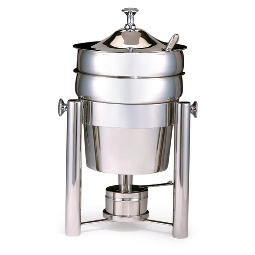 Steelite DW06SWSS 192 Oz. Petite Marmite Soup Chafer Stainless Steel with Lift-off Cover Steelite DW06SWSS 192 Oz. Petite Marmite Soup Chafer Stainless Steel with Lift-off Cover