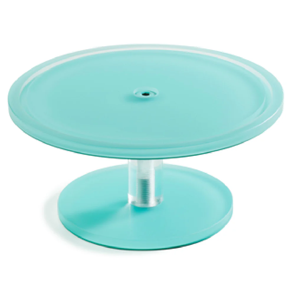 Revol 411964 9 Inch Diameter Circular Cake Stand Non-Porous Lagoon Nacryl Resin Revol 411964 9 Inch Diameter Circular Cake Stand Non-Porous Lagoon Nacryl Resin