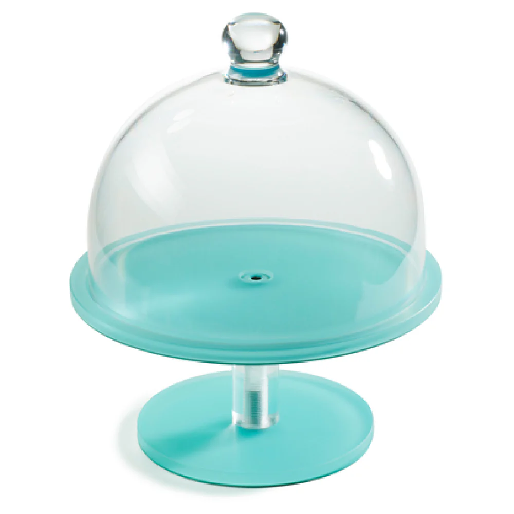 Revol 411964 9 Inch Diameter Circular Cake Stand Non-Porous Lagoon Nacryl Resin Revol 411964 9 Inch Diameter Circular Cake Stand Non-Porous Lagoon Nacryl Resin