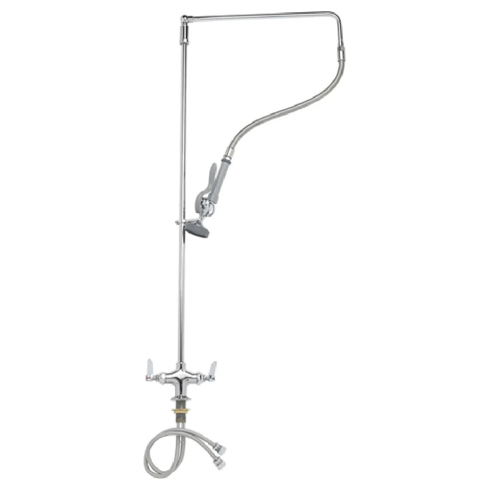T&S Brass B-0112 Deck Mount Pre-Rinse Unit Single Hole Mixing Faucet with Eterna Cartridges T&S Brass B-0112 Deck Mount Pre-Rinse Unit Single Hole Mixing Faucet with Eterna Cartridges