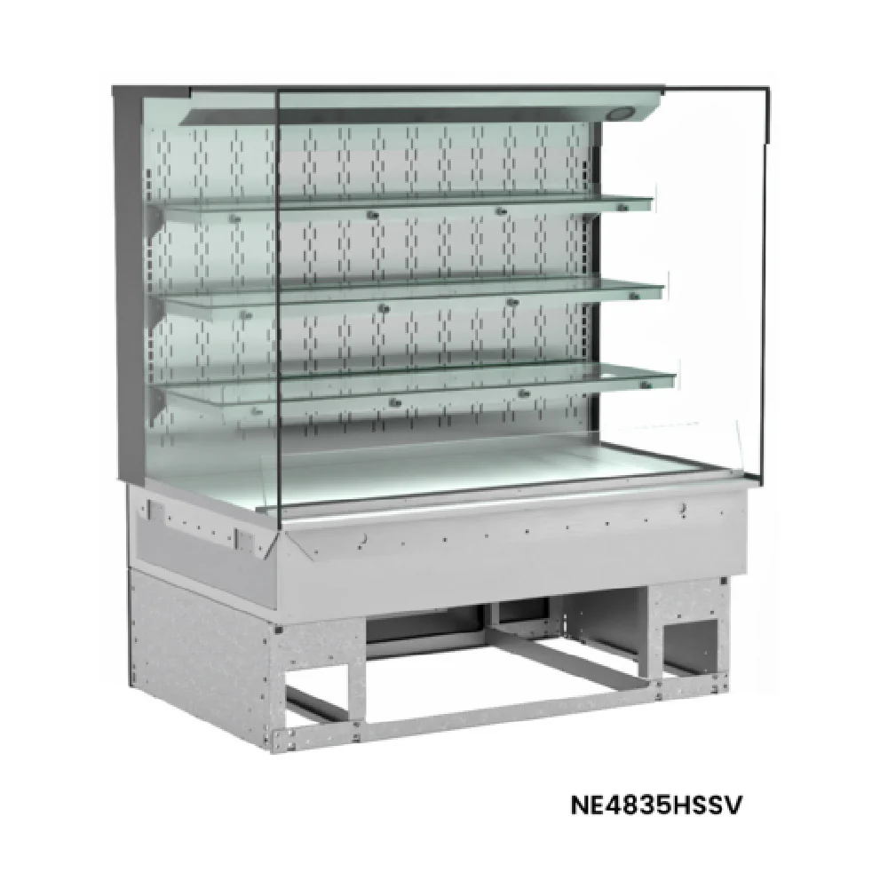 Structural Concepts NE4835HSSV 48 Inch Self-Service Heated Slide In Counter Case with Convection Heat and LED Lights