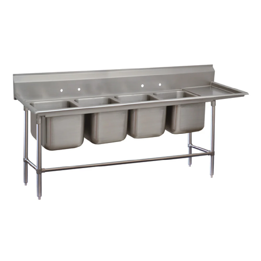 Advance Tabco 94-4-72-24R 102 Inch With Right-hand Drainboard Stainless Steel Sink