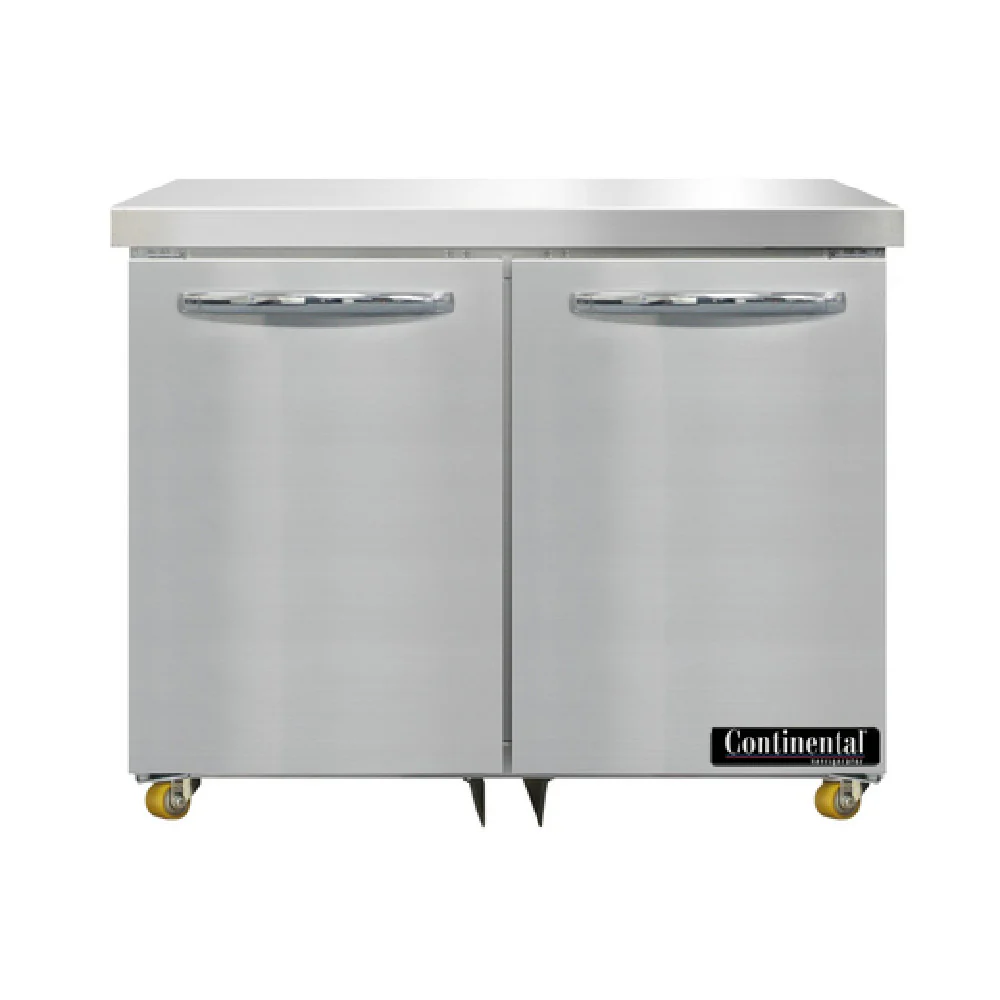 Continental Refrigerator DF36N-U 36 Inch Two Section Undercounter Freezer Stainless Steel Continental Refrigerator DF36N-U 36 Inch Two Section Undercounter Freezer Stainless Steel