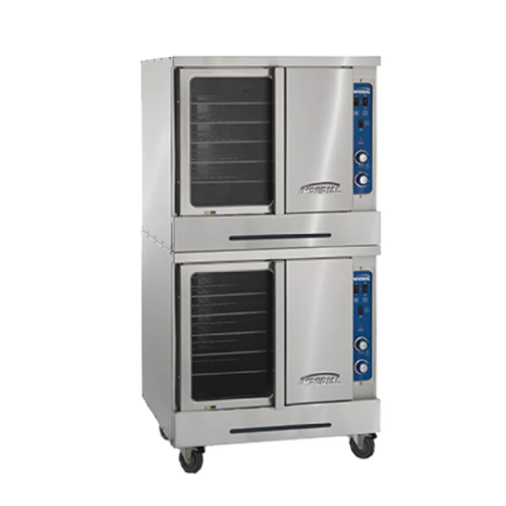 Imperial PCVDE-2_240/60/3 38 Inch Electric Convection Oven Stainless Steel with 2 Decks