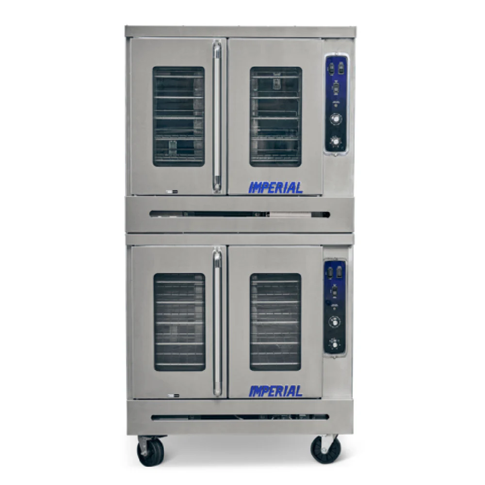 Imperial PCVDE-2_240/60/3 38 Inch Electric Convection Oven Stainless Steel with 2 Decks Imperial PCVDE-2_240/60/3 38 Inch Electric Convection Oven Stainless Steel with 2 Decks