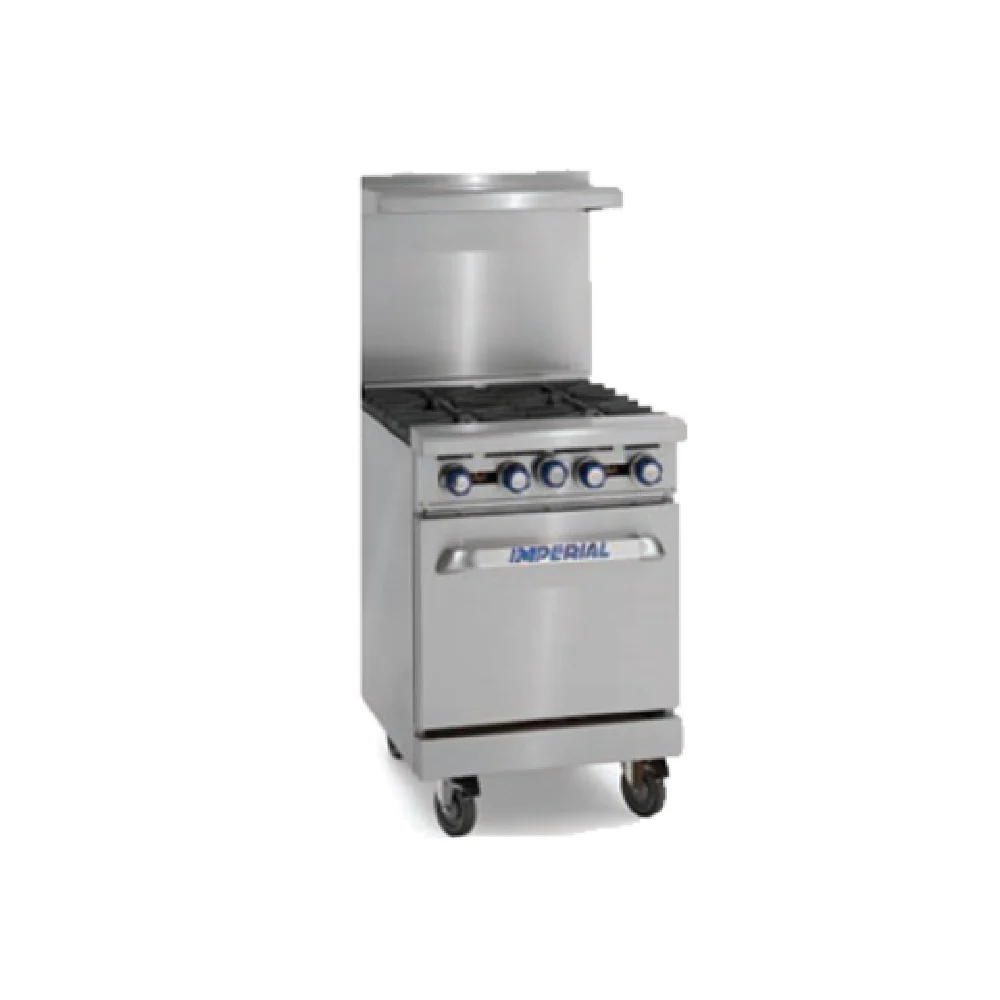 Imperial IR-G24-XB_LP 24 Inch Gas Restaurant Range with 24 Inch Griddle 2 Burner 20000 BTU Imperial IR-G24-XB_LP 24 Inch Gas Restaurant Range with 24 Inch Griddle 2 Burner 20000 BTU