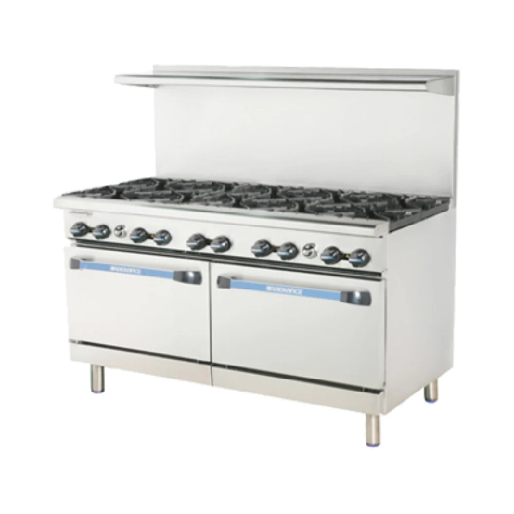 Turbo Air TAR-10_LP 60 Inch Gas Range 10 Burner 32000 BTU Standard Ovens