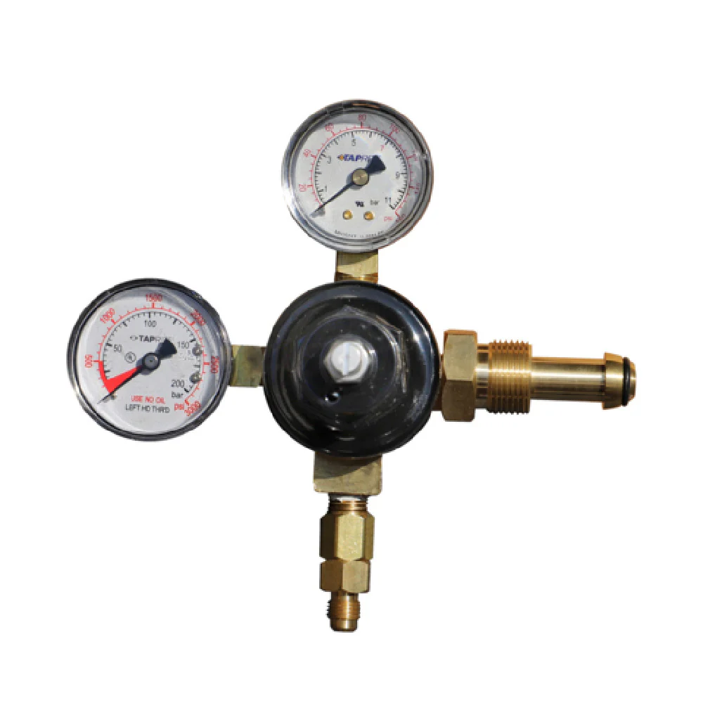 Glastender RKH-TN Regulator Kit High Pressure Tank Mount with Double Gauge Glastender RKH-TN Regulator Kit High Pressure Tank Mount with Double Gauge