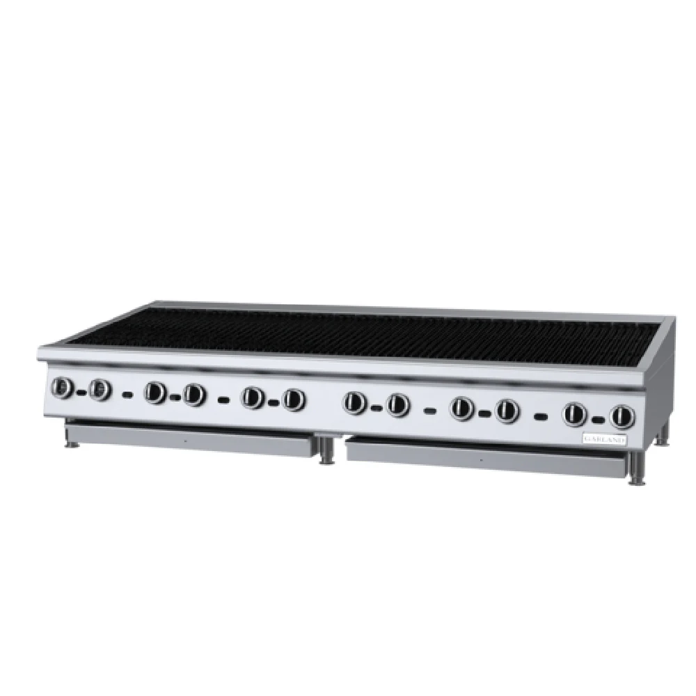 Garland GTBG72-NR72-SIGNATURE 70-7/8 Inch Gas Charbroiler Countertop 216000 BTU