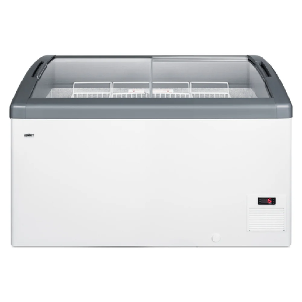 Summit FOCUS131 52 Inch Ice Cream Freezer Chest 12.4 cu ft with Sliding Lids