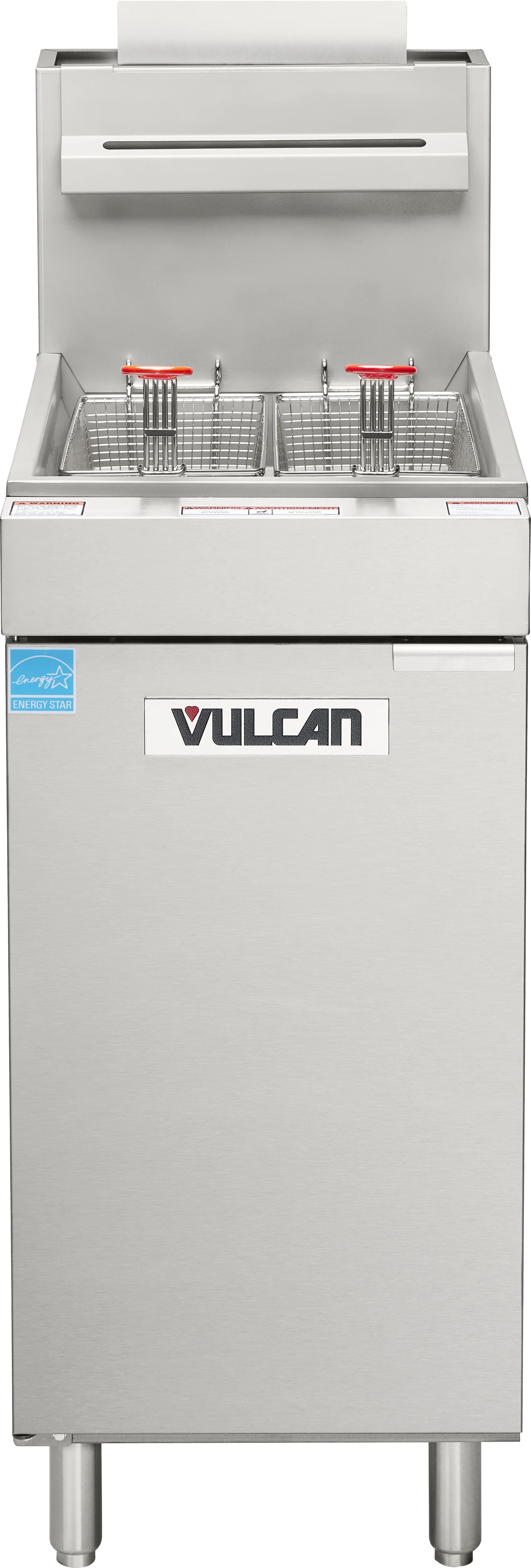 Vulcan 1VEG35M_LP 15-1/2 Inch gas Floor Model Fryer with Twin Fry Baskets 70000 BTU Vulcan 1VEG35M_LP 15-1/2 Inch gas Floor Model Fryer with Twin Fry Baskets 70000 BTU