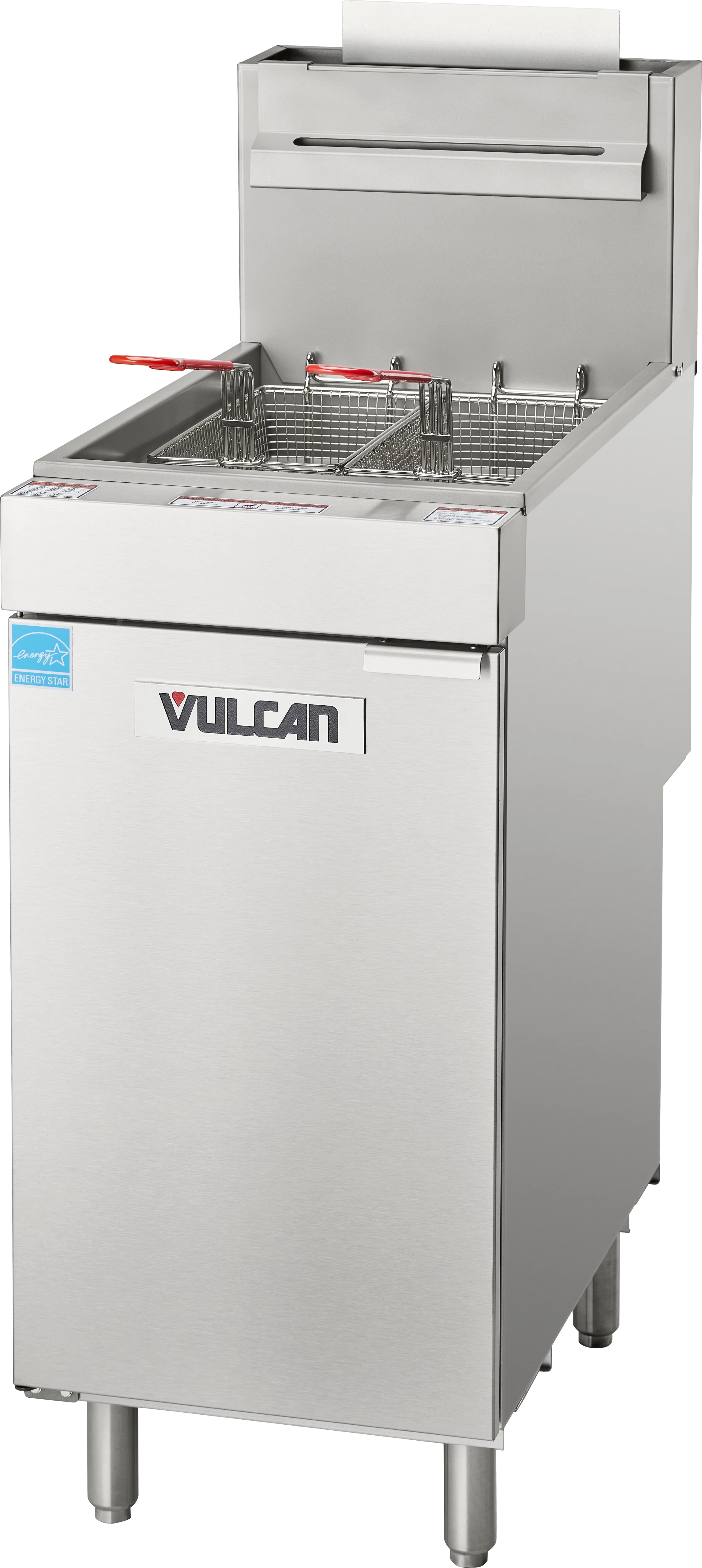 Vulcan 1VEG35M_LP 15-1/2 Inch gas Floor Model Fryer with Twin Fry Baskets 70000 BTU Vulcan 1VEG35M_LP 15-1/2 Inch gas Floor Model Fryer with Twin Fry Baskets 70000 BTU