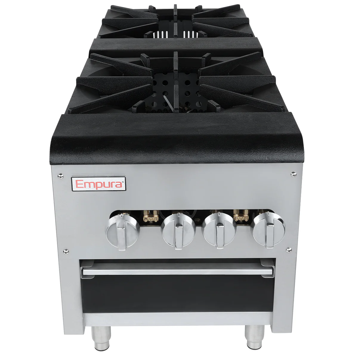 Empura Equipment ESP-2 18 Inch Stock Pot Range Gas Countertop with 220000 BTU Empura Equipment ESP-2 18 Inch Stock Pot Range Gas Countertop with 220000 BTU