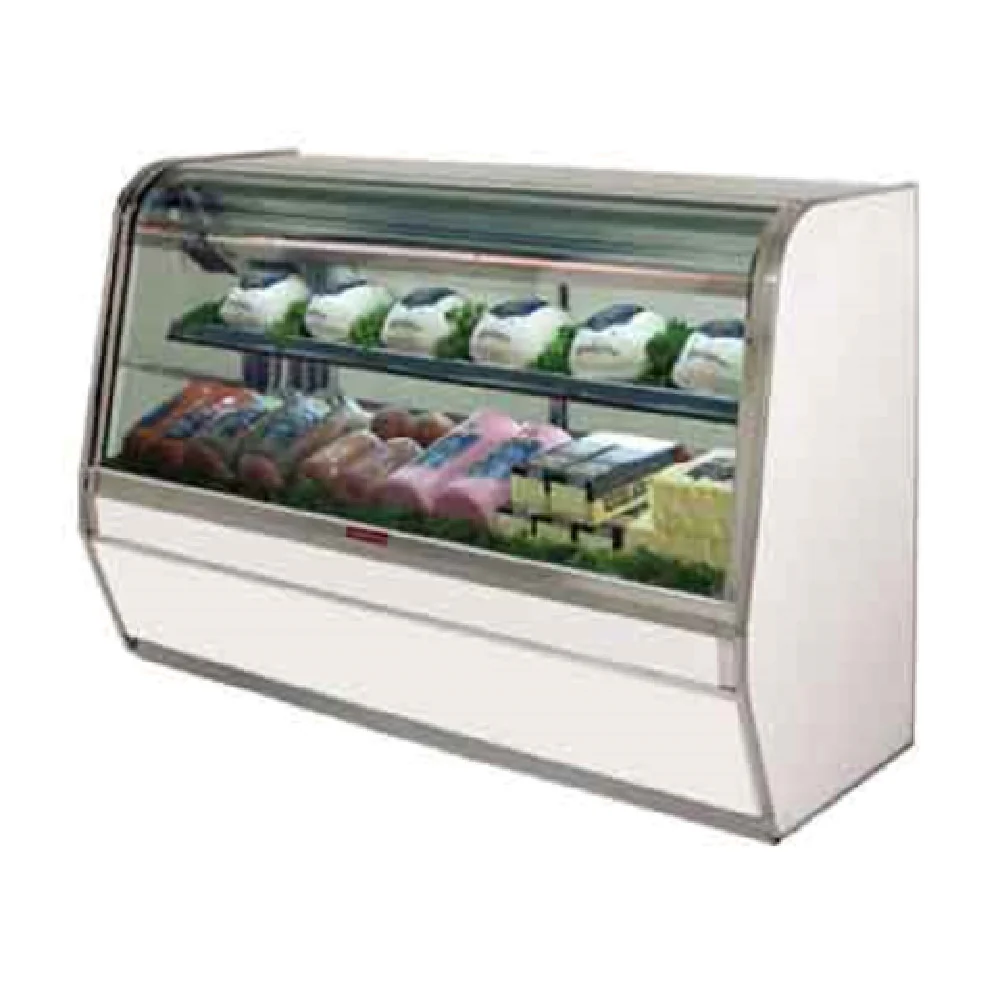 Howard-McCray R-CDS32E-6C-S-LED 74 Inch Curved Glass Refrigerated Deli Case