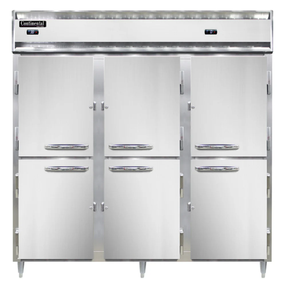 Continental Refrigerator D3RRFNSAHD 78 Inch Designer Line Refrigerator Freezer 3 Sections