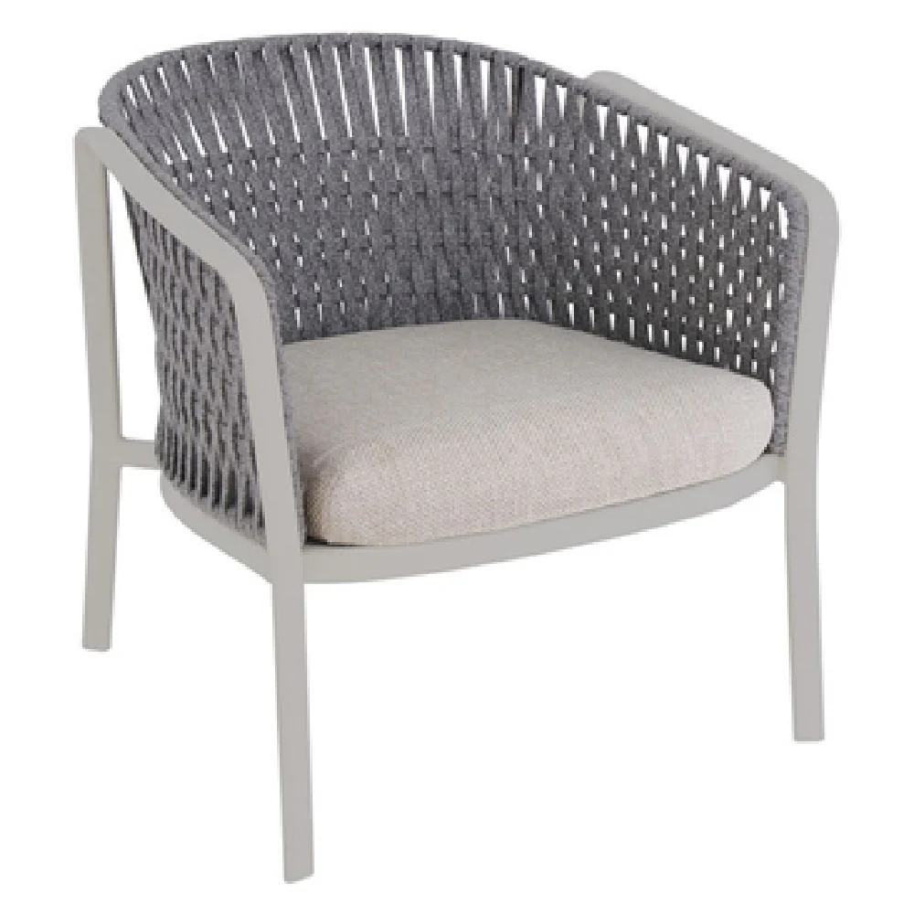 Emuamericas Llc 1218 29 Inch Chair Lounge Outdoor with Flat Rope Back