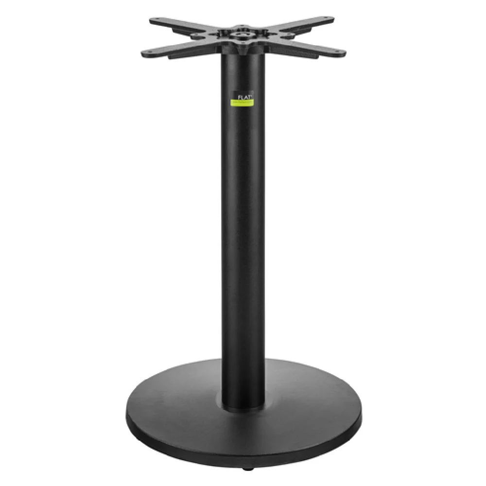 FLAT Tech CT3006 17 Inch Round Dining Table Base Cast Iron with Hydraulic PAD Stabilization
