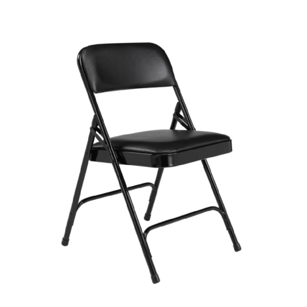 National Public Seating 1210 18 3/4 Inch Vinyl Folding Chair with Powder Coated Frame National Public Seating 1210 18 3/4 Inch Vinyl Folding Chair with Powder Coated Frame