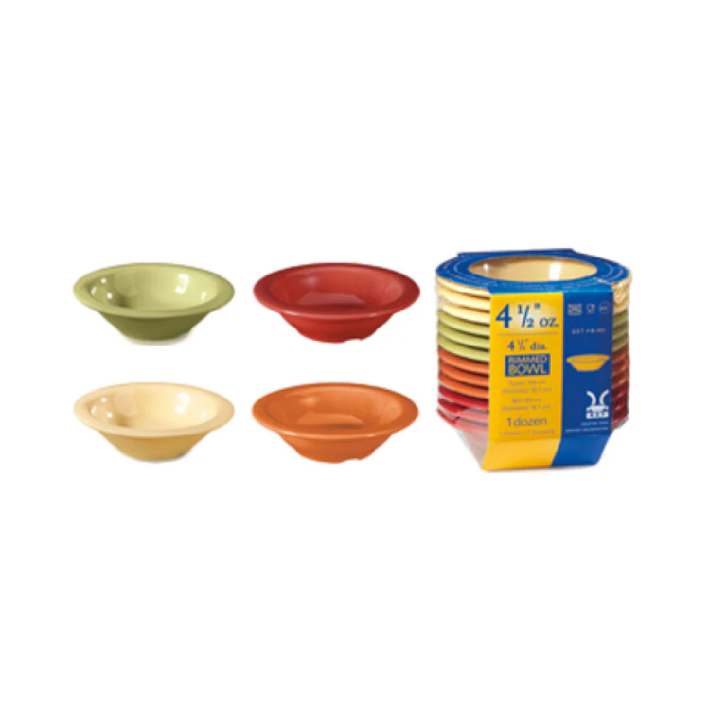 GET Enterprises SP-B-454-COMBO 4-3/4 Inch 4-1/2 Oz Melamine Bowl Assorted Color GET Enterprises SP-B-454-COMBO 4-3/4 Inch 4-1/2 Oz Melamine Bowl Assorted Color