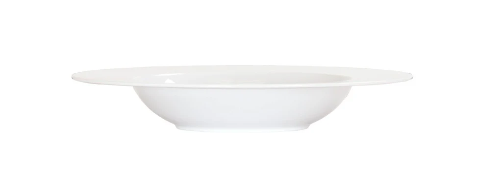 Cal Mil 22461-12-15 24 Oz Bowl Rimmed White Melamine 12 Inch Diameter